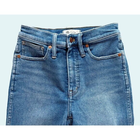MADEWELL Stovepipe Hi Waisted Fair Trade Straight Leg Jeans Size 25 - Picture 3 of 8